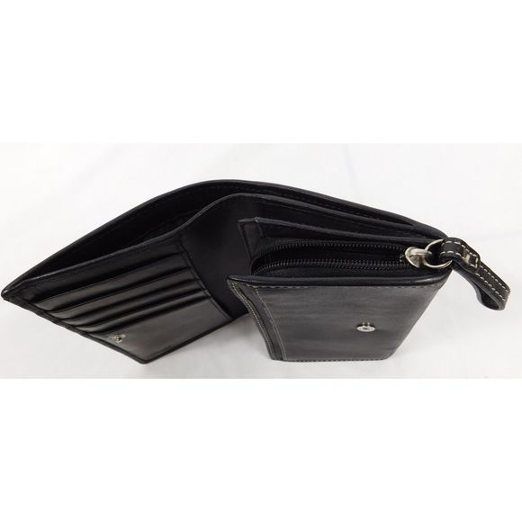 Vintage Coach Leatherware Black Leather Bi-Fold Wallet - Picture 8 of 8